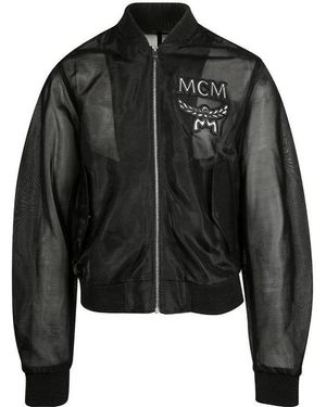 MCM Letter Logo Casual Jacket - Black