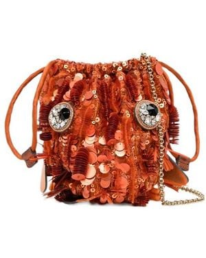 Anya Hindmarch Drawstring Shoulder Bag - Red