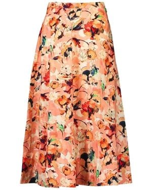 Ulla Johnson Patterned Midi Skirt - Orange