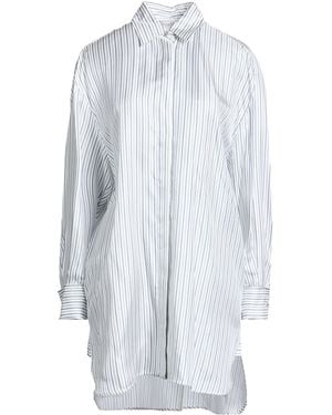 Max Mara Striped Shirt Dress - White