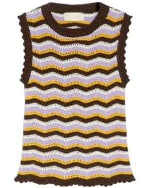 iBlues Crochet-Knit Sweater - Black