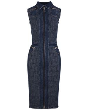 DIESEL Zipped Denim Dress - Blue