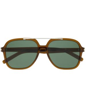 Saint Laurent Eyewear Aviator Sunglasses - Green
