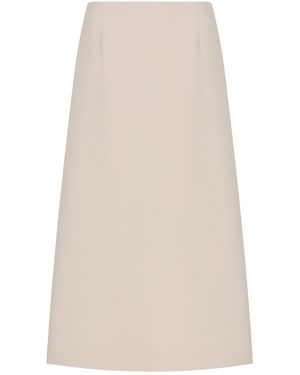 Dior Mid-Length Flared Skirt - Natural