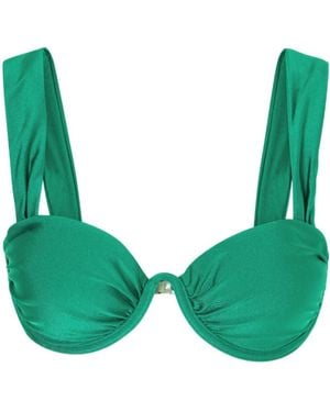 Jonathan Simkhai Anniston Bikini Top - Green