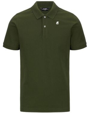K-Way Two-Button Logo Polo Shirt - Green