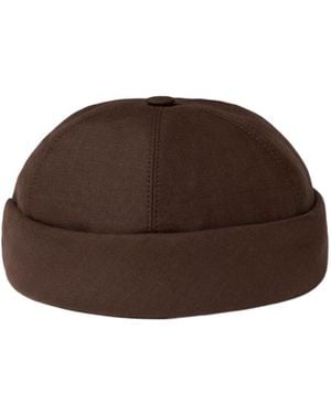 Loro Piana Round Hat - Brown