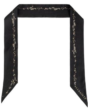 AllSaints Pattern Scarf - Black