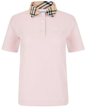 Burberry Polo Shirt - Pink