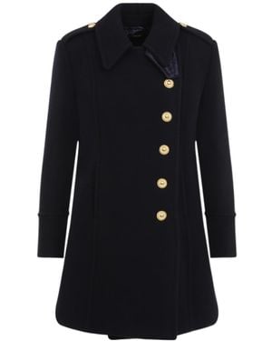 Tom Ford Button-Detailed High Neck Jacket - Black