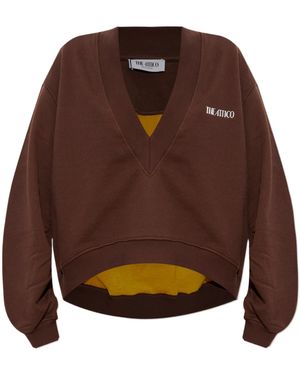 The Attico The Layered Sweatshirt - Brown