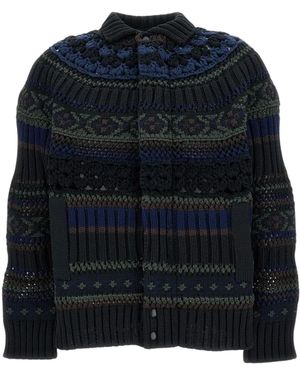 Sacai Knit Jacket - Blue