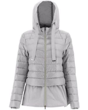 Herno Logo Down Jacket - Gray