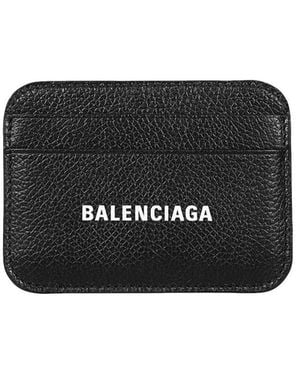 Balenciaga Logo Card Holder - Black