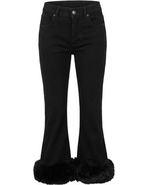 Balenciaga Solid Color Casual Pants - Black