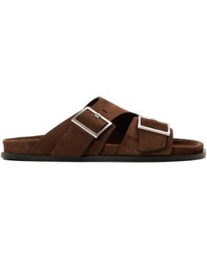 Alohas Alba Flat Sandals - Brown