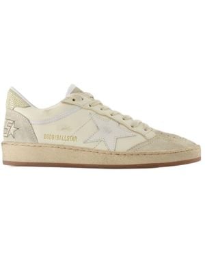 Golden Goose Ballstar Lace-Up Trainers - White