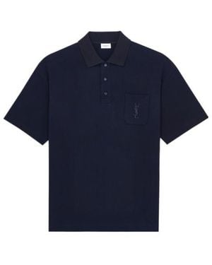 Saint Laurent Cassandre Polo - Blue
