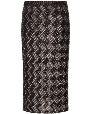 P.A.R.O.S.H. Knitted Skirt - Black