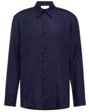 Gabriela Hearst Quevedo Linen Shirt - Blue