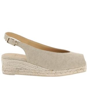 Castañer Dosalia Slingback Wedge Espadrilles - Natural