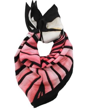 Roberto Cavalli Abstract Print Scarf - Red