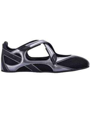 The Attico Round-Toe Trainers - Blue