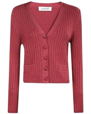 Lanvin Long-Sleeved Jumper - Red