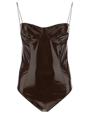 Oséree High-Shine Swimsuit - Brown