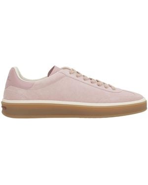 Loro Piana Low-Top Lace-Up Trainers - Pink