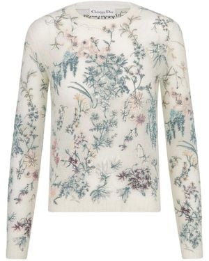 Dior Embroidered Jumper - White
