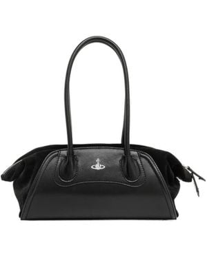 Vivienne Westwood Small Shirley Orb Plaque Shoulder Bag - Black