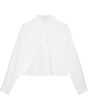 ShuShu/Tong Pleated Placket Shirt - White