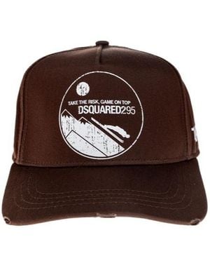 DSquared² Logo Patch Baseball Cap - Brown