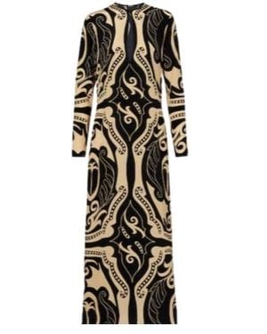 Johanna Ortiz Printed Silk Maxi Dress - White
