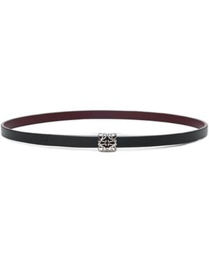 Loewe Reversible Anagram Bombe Belt - White