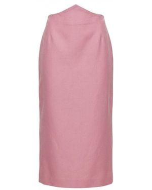 Gucci High-Waisted Mid-Length Skirt - Pink