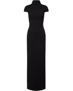 Solace London Lang Crepe Maxi Dress - Black