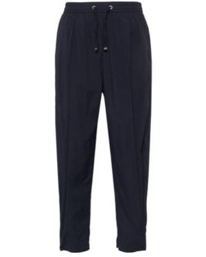 Herno Lightweight Drawstring Cropped Pants - Blue