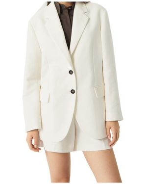 Brunello Cucinelli Monili-Detail Blazer - White