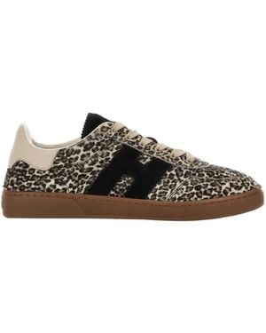 Hogan Cool Lace-Up Sneakers - Brown