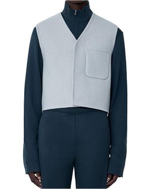 Rier Walker City V-Neck Gilet - Blue