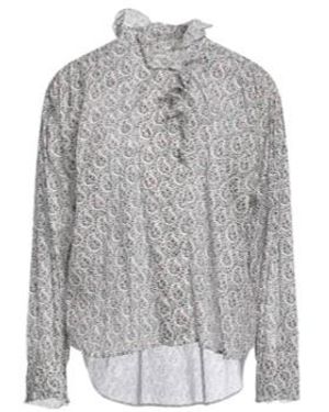 Isabel Marant Loose Dropped-Shoulder Long-Sleeve Shirt - Grey