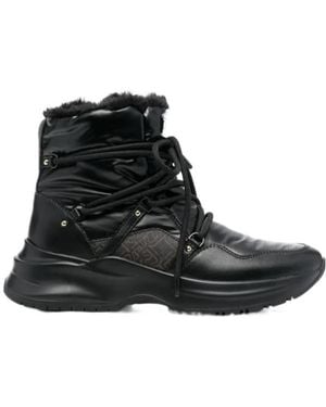 Liu Jo Lace-Up Ankle Boots - Black