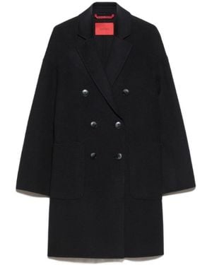 MAX&Co. Double-Woven Wool Coat - Black