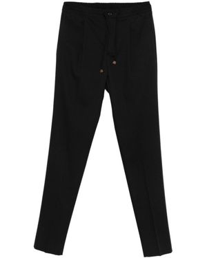 Incotex Drawstring Casual Trousers - Black