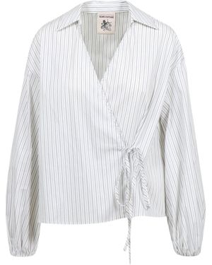 Semicouture Striped Blouse - White