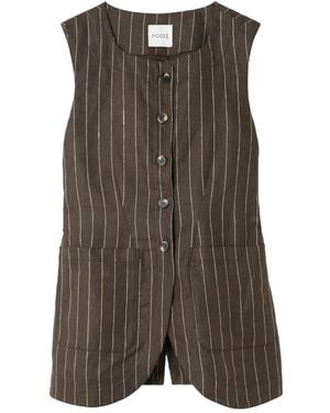 Posse Single-Breasted Vest - Green