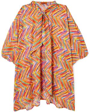 Missoni Zigzag-Pattern Mini Dress - Orange