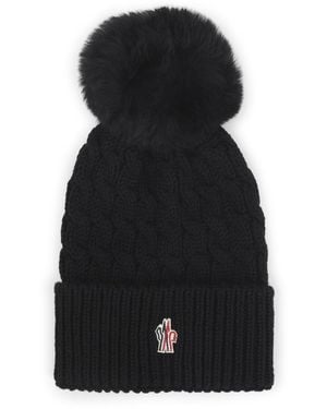 Moncler Ribbed Hat - Black